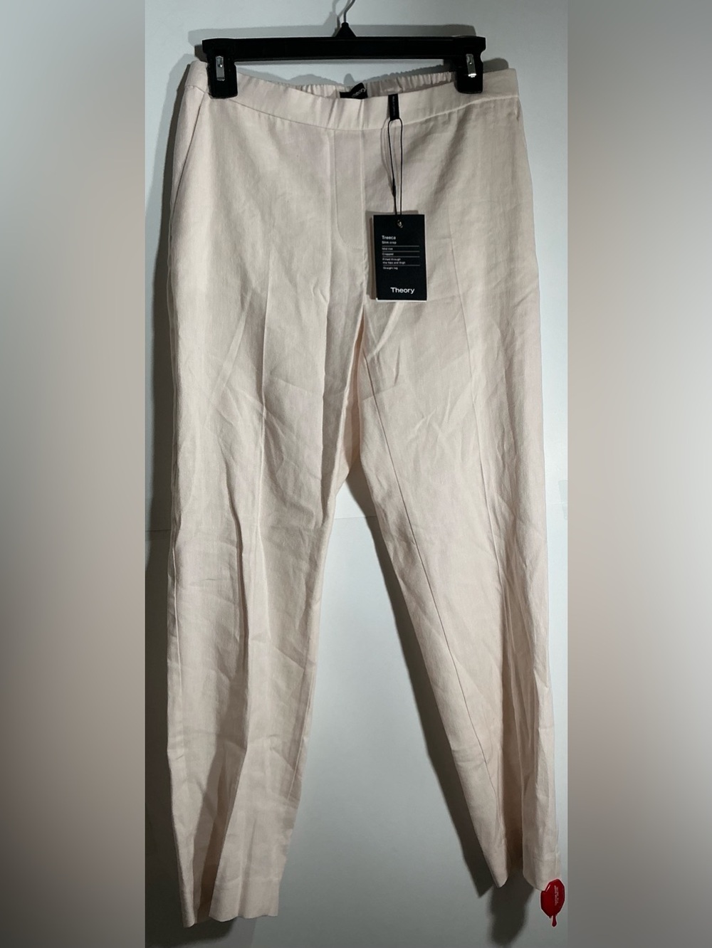 Theory Women's Treeca Pull On Pant Sz 4 Linen $275